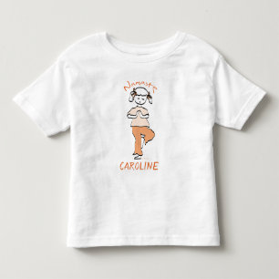 Add Name Girls Namaste Yoga Toddler T-shirt