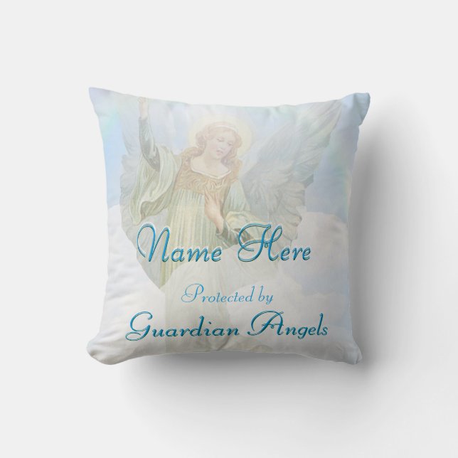 Add Name |Guardian Angel Pillow (Front)
