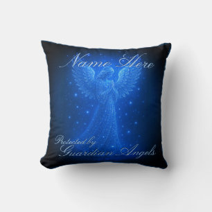 Add Name Guardian Angel Throw Pillow