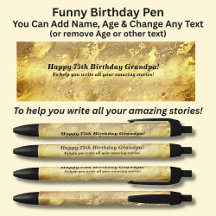Add Name, Happy Birthday To write your stories.