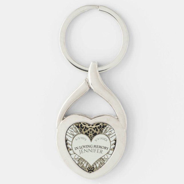 Add Name In Loving Memory Keychain (Front)