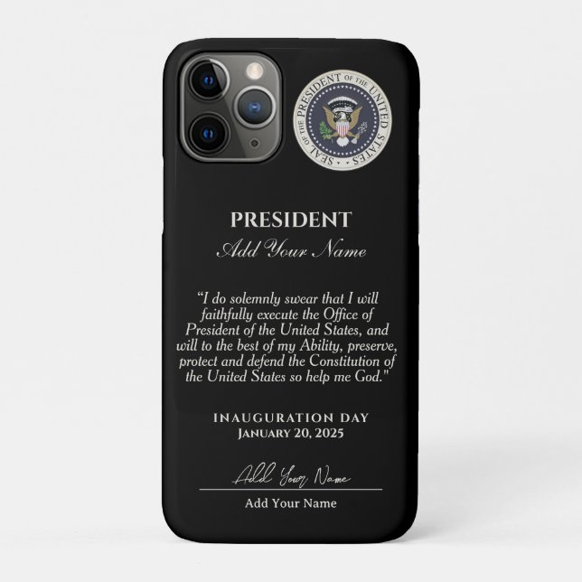 Add Name Inauguration Day January 20, 2025 Case-Mate iPhone Case (Back)