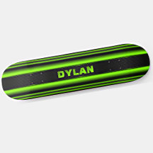 Add Name Initials Green Stripe Black Textured Look