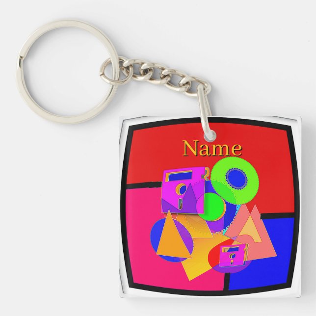 Add Name Media Memorabilia Expanded Keychain (Front)