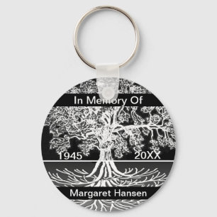 Add Name   Memorial   Tree of Life Keychain