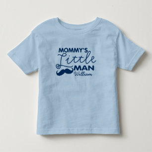 Add Name Mommy's Little Man Toddler T-shirt