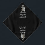 Add Name or other Text, German Shepherd on Black B Bandana<br><div class="desc">Dog Bandana</div>