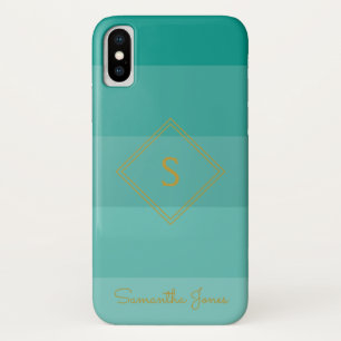 Add name Personalised Modern Elegant Simple Gold Case-Mate iPhone Case
