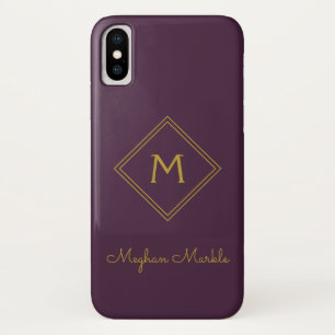 Add name Personalised Modern Elegant Simple Gold Case-Mate iPhone Case