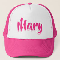 Add Name. Personalize Trucker Hat