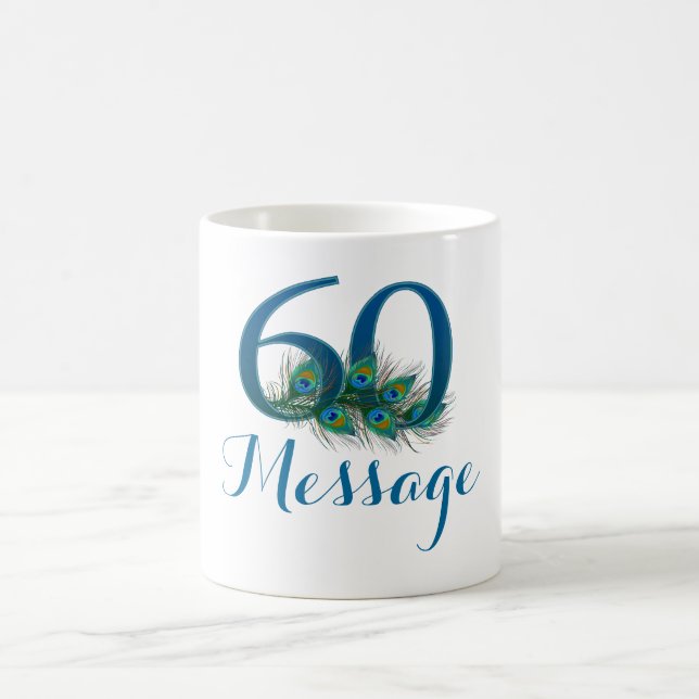 Add name personalized 60th Birthday mug (Center)