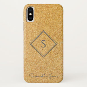Add name Personalized Modern Elegant Gold Glitter Case-Mate iPhone Case
