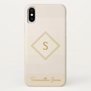 Add name Personalized Modern Elegant Simple Gold Case-Mate iPhone Case