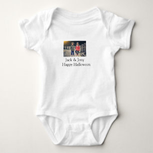 add name photo text Halloween kids girl boy Baby Bodysuit
