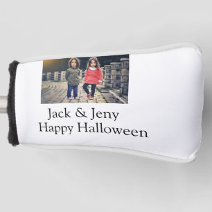 add name photo text Halloween kids girl boy Golf Head Cover