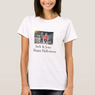add name photo text Halloween kids girl boy T-Shirt