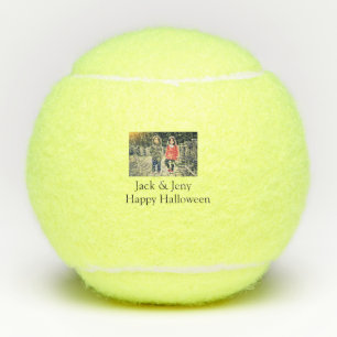 add name photo text Halloween kids girl boy Tennis Balls