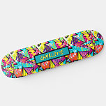 Add Name, Pink Blue Orange Graffiti  Skateboard<br><div class="desc">Add Name or any Text,   Pink Blue Orange Graffiti - - see my store for lots more great designs.</div>