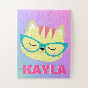 Add Name  Puzzle with Gift Box, 30 Oversized Piece