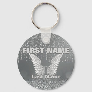 Add Name   Silver Tears Keychain