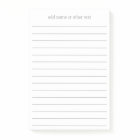 Add Name - Simple Serif Font with lines - gray