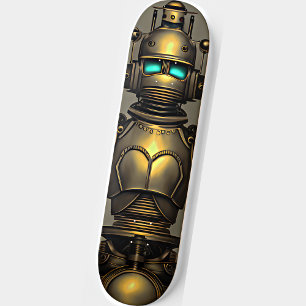 Add Name, Steampunk Robot Knight Skateboard