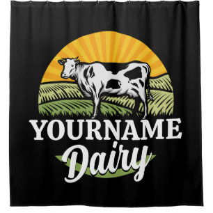 ADD NAME Sunset Dairy Farm Grazing Holstein Cow