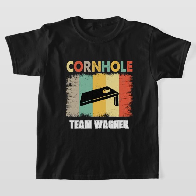 add name team cornhole  T-Shirt (Laydown)