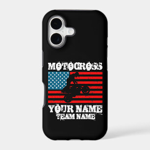 Add Name Team Name etc MOTOCROSS Rider USA Flag