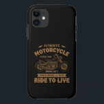Add Name Text,  Authentic Motorcycle Classic Ride  iPhone 11 Case<br><div class="desc">Add Your Name or a Phrase on this Authentic Motorcycle Design - - See lots more great Bike Gift Ideas in my store.</div>