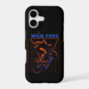 Add Name Text BMX Extreme Freestyle Red Geometric