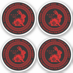 Add Name Text Chinese New Year 2023 Year of Rabbit