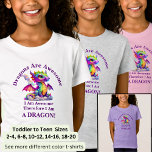 Add Name Text, Dragons Are Awesome, I Am A Dragon! T-Shirt<br><div class="desc">You Can Change Any Text - Add a Name etc. Dragons are Awesome,  I Am Awesome,  Therefore I am a DRAGON  - - see my store for lots more great Dragon Gifts.</div>