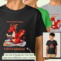 Add Name Text - Not A BookWorm A Book Dragon