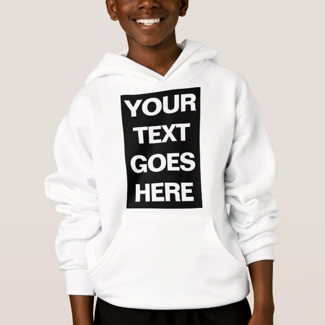 Add Name Text Photo Kids Boys Modern Template (Front)