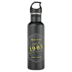 Add Name Text Vintage Aged to Perfection 710 Ml Water Bottle
