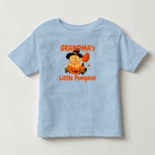 Add Name /Title Grandpa's Grandma's Little Pumpkin Toddler T-shirt