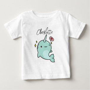 Add Name To Narwhal - Gift For Narwhal Lovers Baby T-Shirt