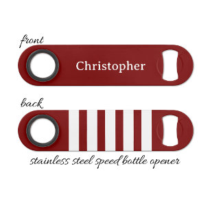 Add name white and burgundy bar key