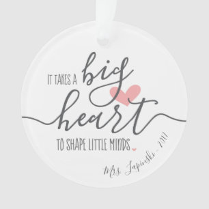 Add Name & Year, Personalized It Takes a Big Heart Ornament