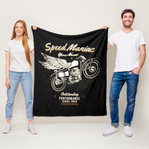 Add Name Year Speed Maniac Outstanding Performanc Fleece Blanket