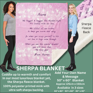 Add Names, Change ANY Text  We Hugged This Sherpa Blanket
