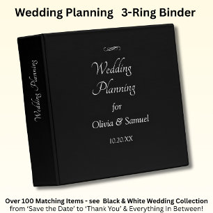 Add Names Date, White on Black Binder