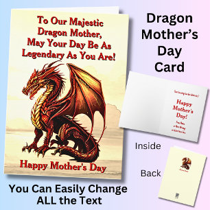 Add Names, To Our Majestic Dragon Mother Card