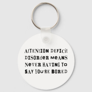 ADD Never Bored Keychain