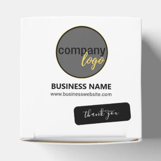 ADD OWN LOGO SIMPLE THANK YOU BUSINESS COMPANY FAVOR BOX