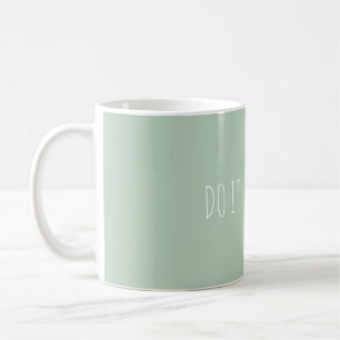 ADD OWN TEXT CUSTOM PRETTY GREEN COLOR COFFEE MUG