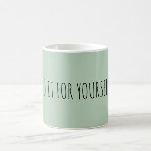 ADD OWN TEXT CUSTOM PRETTY GREEN COLOR COFFEE MUG