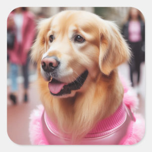 Add Personalized Pet Photo Gift for Dog Parent Square Sticker