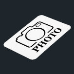 Add Personalized Photo Wedding Modern Cute Elegant Magnet<br><div class="desc">You can customize it with your photo,  logo or with your text.  You can place them as you like on the customization page. Modern,  unique,  simple,  or personal,  it's your choice.</div>